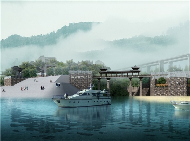 仿古游客接待中心規(guī)劃