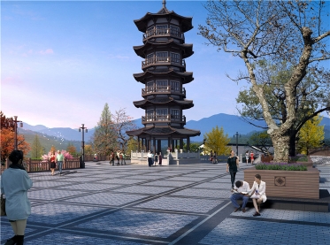 古塔建筑整體規(guī)劃